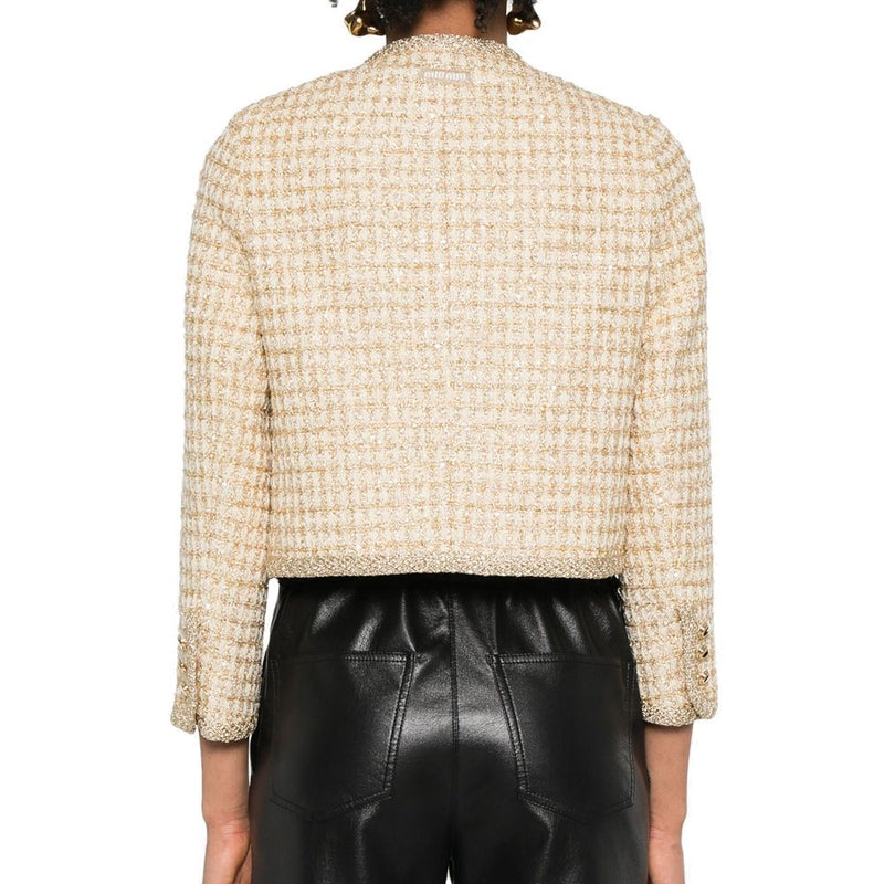 Check Lamé Jacket Miu Miu