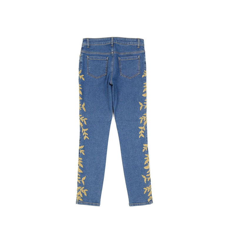 Cotton Denim Jeans Moschino Couture