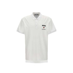 In Love We Trust Cotton Polo Moschino Couture