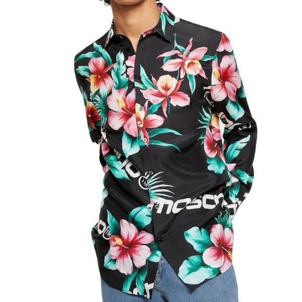Silk Printed Shirt Moschino Couture