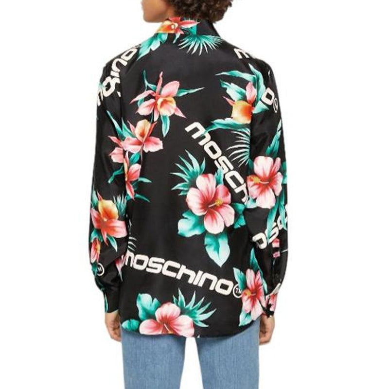 Silk Printed Shirt Moschino Couture