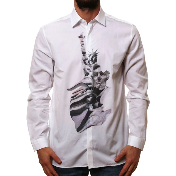 State Of Liberty Cotton Shirt Neil Barrett