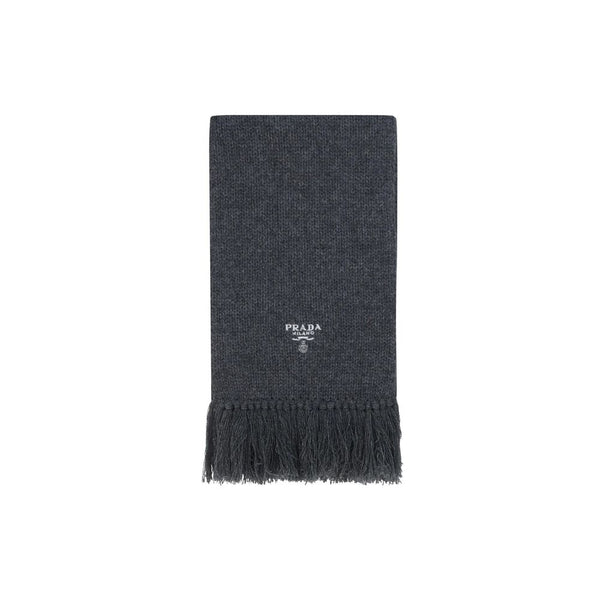 Cashmere Logo Scarf Prada