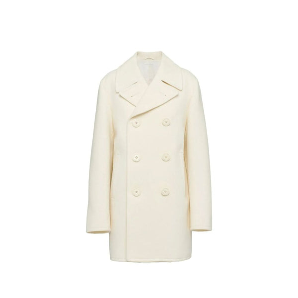 Double-Breasted Wool Coat Prada