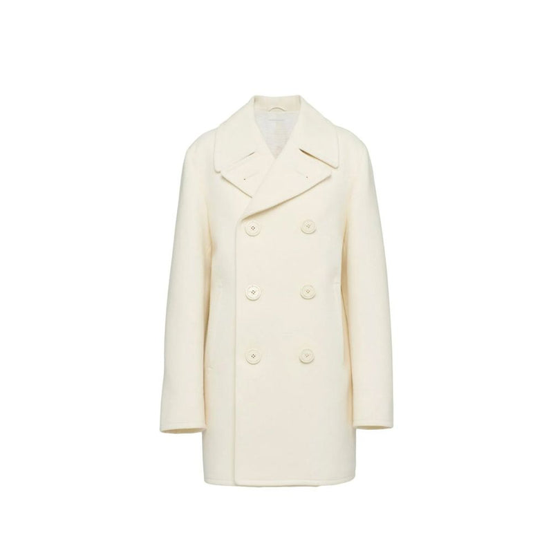 Double-Breasted Wool Coat Prada