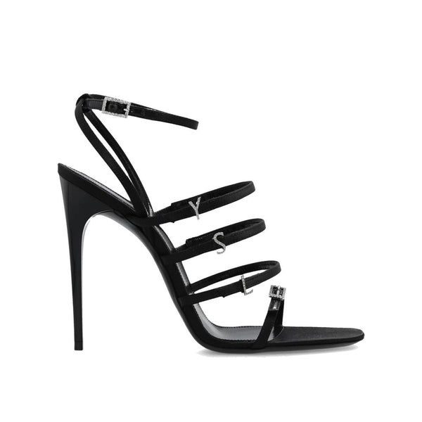 Jerry Satin Sandals Saint Laurent