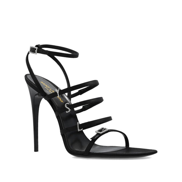 Jerry Satin Sandals Saint Laurent