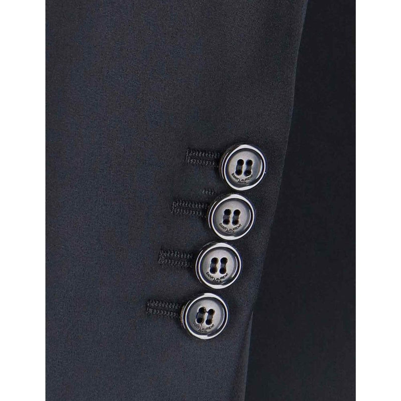Satin Coat Saint Laurent