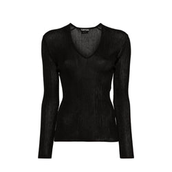 Sheer Fine-Ribbed Top Tom Ford