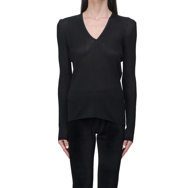Sheer Fine-Ribbed Top Tom Ford