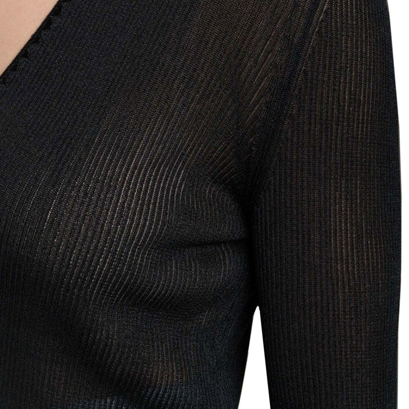 Sheer Fine-Ribbed Top Tom Ford