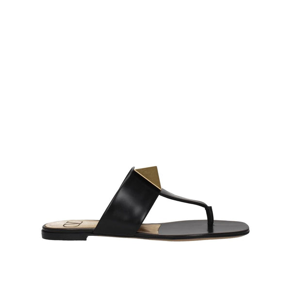One Stud Leather Thong Sandals Valentino Garavani