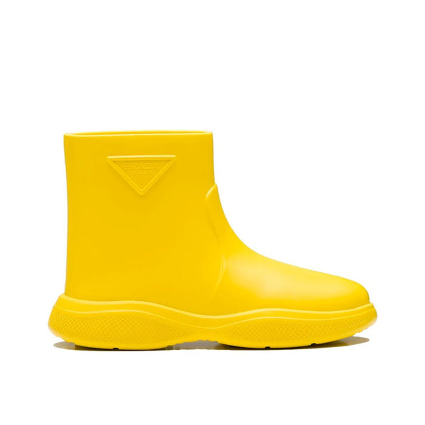 Logo Rubber Boots Prada