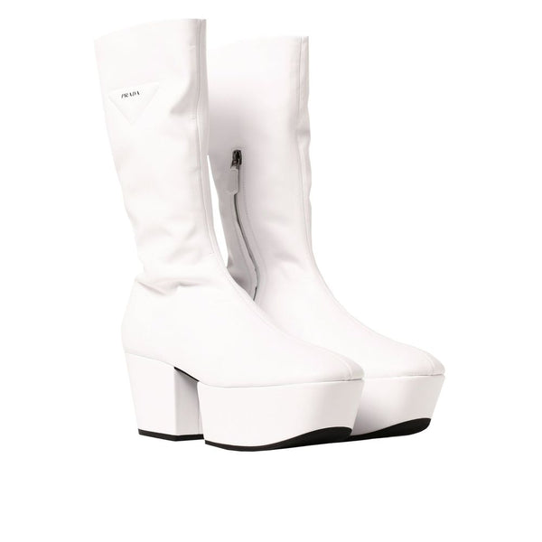 Platform Pull On Boots Prada