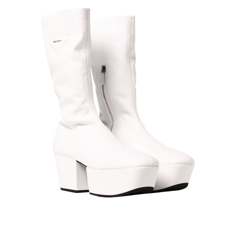 Platform Pull On Boots Prada