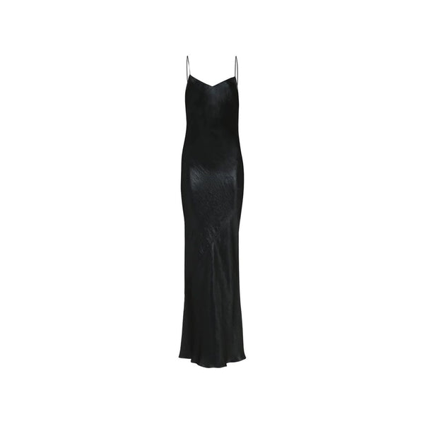 Satin Long Dress Saint Laurent