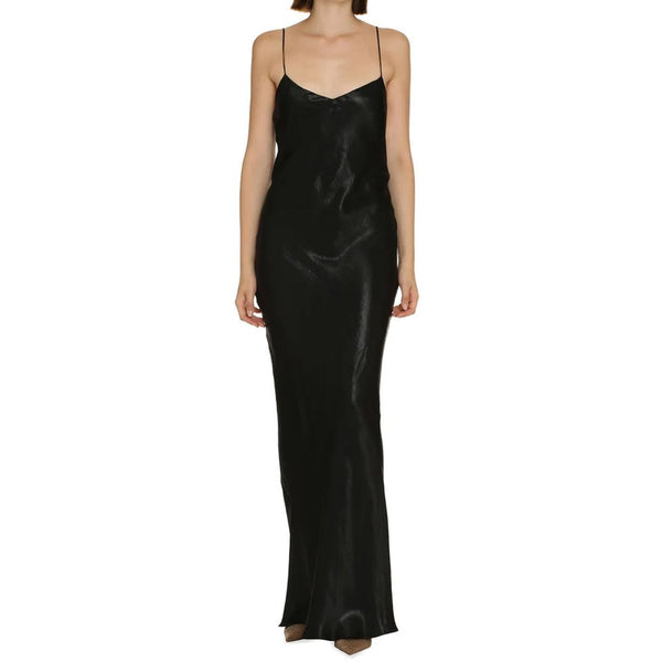Satin Long Dress Saint Laurent