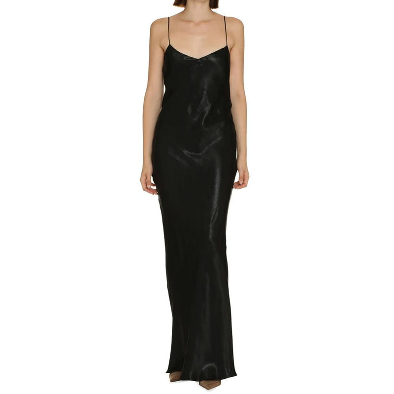 Satin Long Dress Saint Laurent