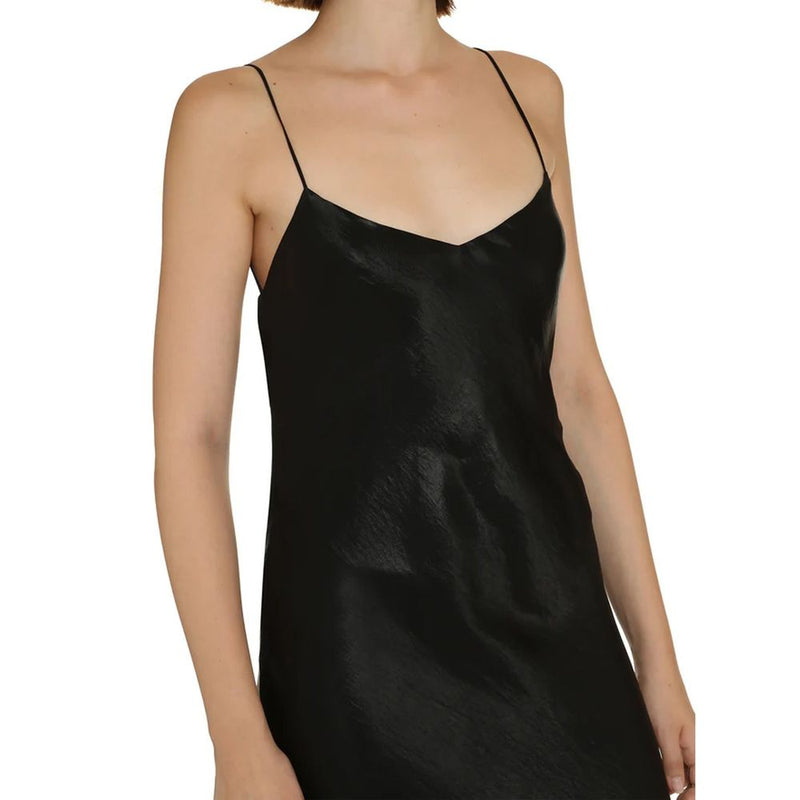 Satin Long Dress Saint Laurent