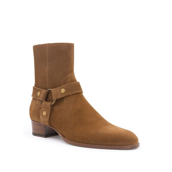 Wyatt Harness Ankle Boots Saint Laurent