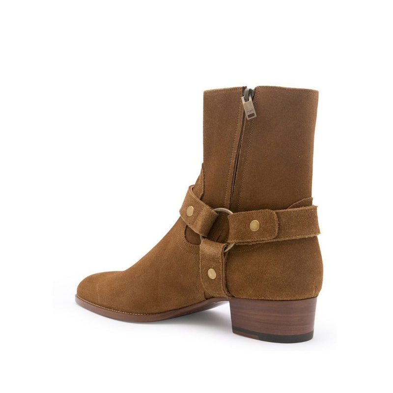 Wyatt Harness Ankle Boots Saint Laurent