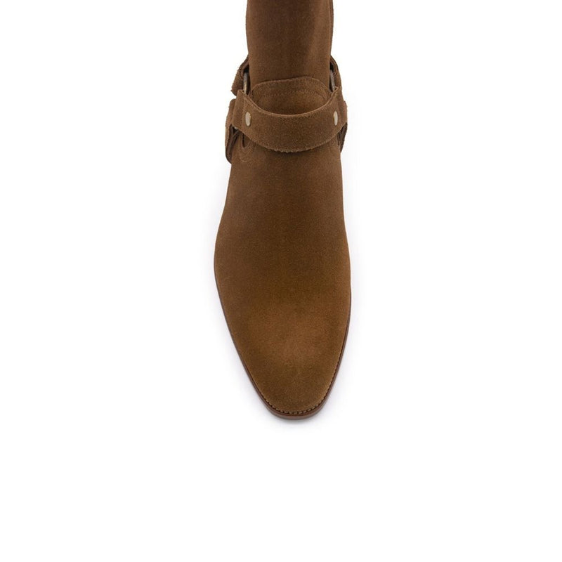 Wyatt Harness Ankle Boots Saint Laurent