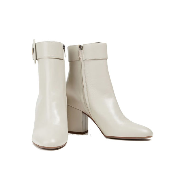 Buckled Leather Ankle Boots Sergio Rossi