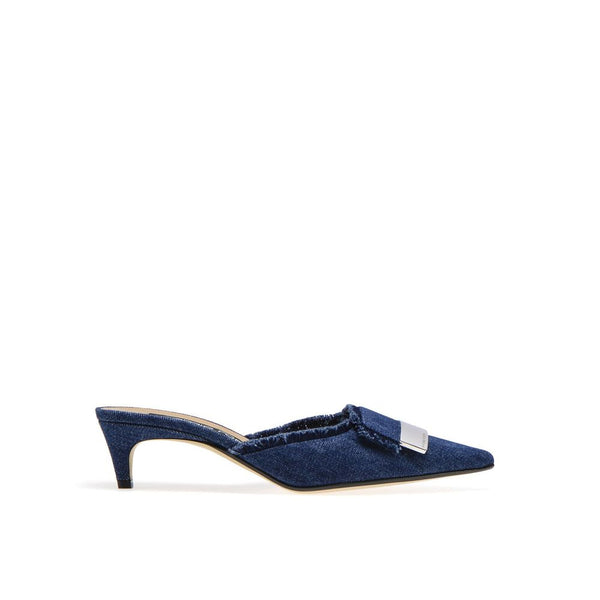 Denim Effect Mules Sergio Rossi