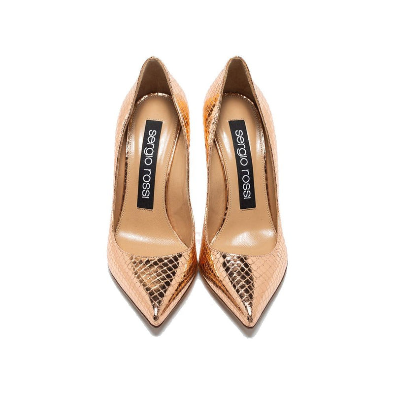 Godiva 090 Python Effect Pumps Sergio Rossi
