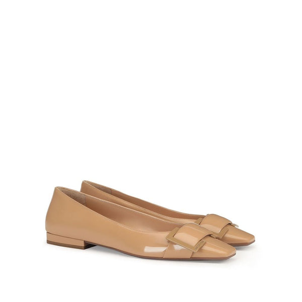 Leather Ballerina Flats Sergio Rossi