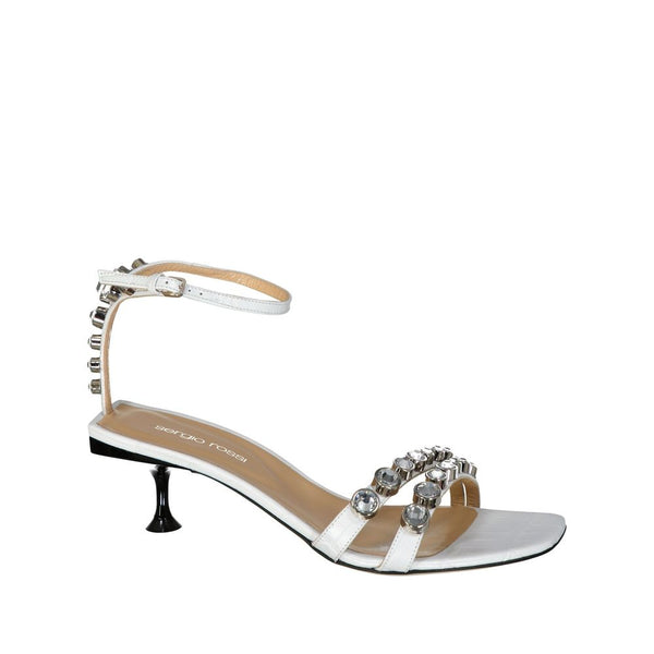 Leather Crystal Sandals Sergio Rossi