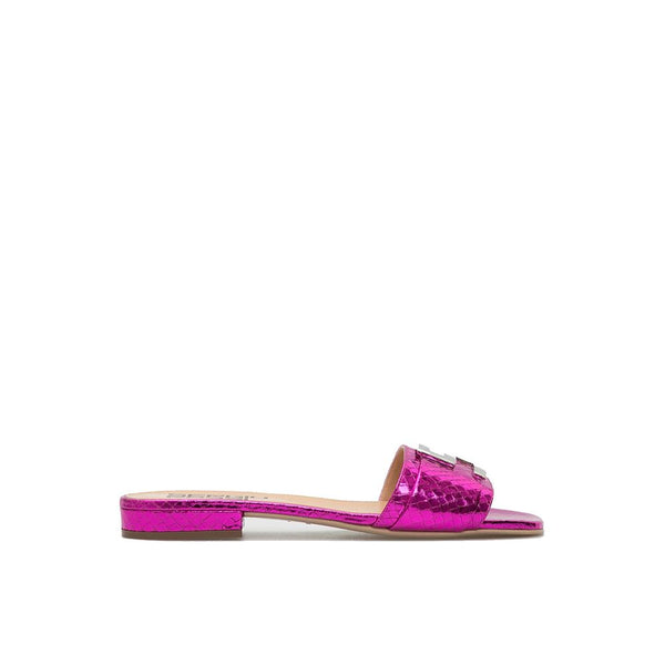 Leather Flat Sandals Sergio Rossi
