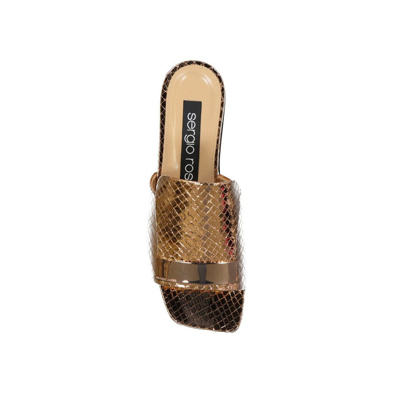 Leather Flat Sandals Sergio Rossi