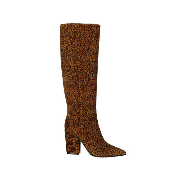 Leopard-Print Leather Boots Sergio Rossi