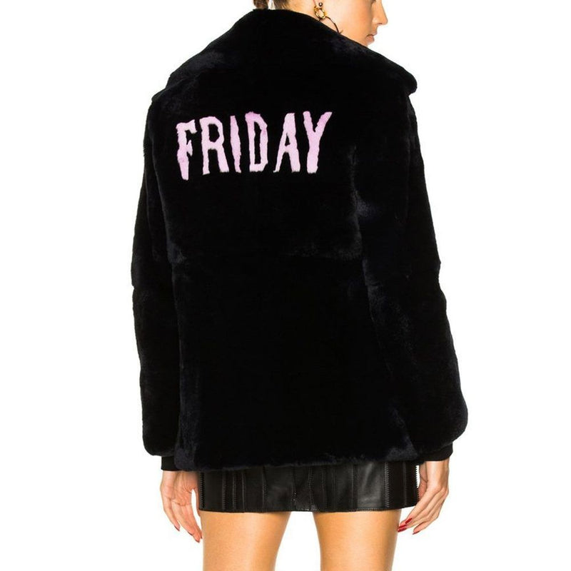 Friday Rabbit Fur Jacket Alberta Ferretti