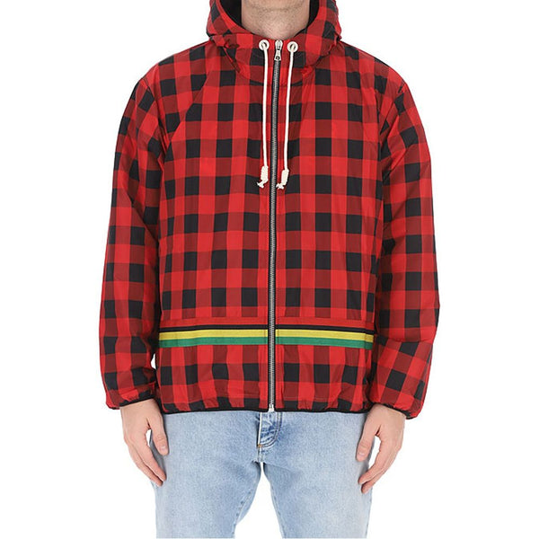 Checked  Windbreaker Jacket Palm Angels