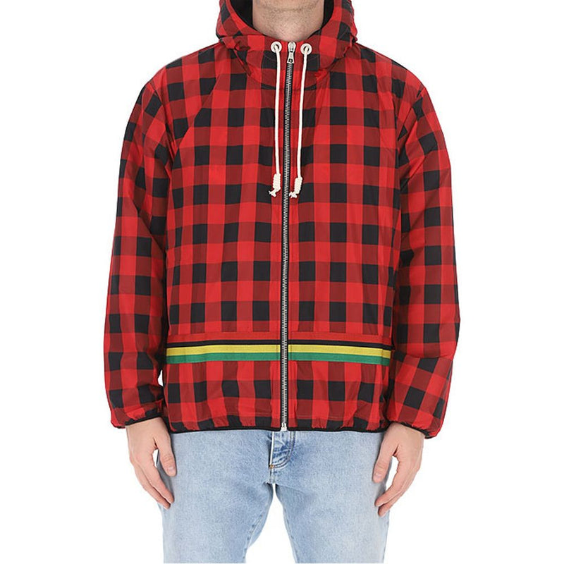 Checked  Windbreaker Jacket Palm Angels