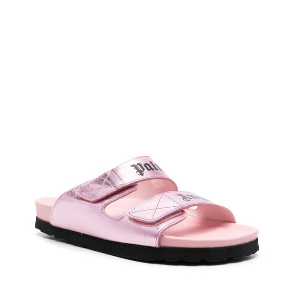 Leather Logo Sandals Palm Angels