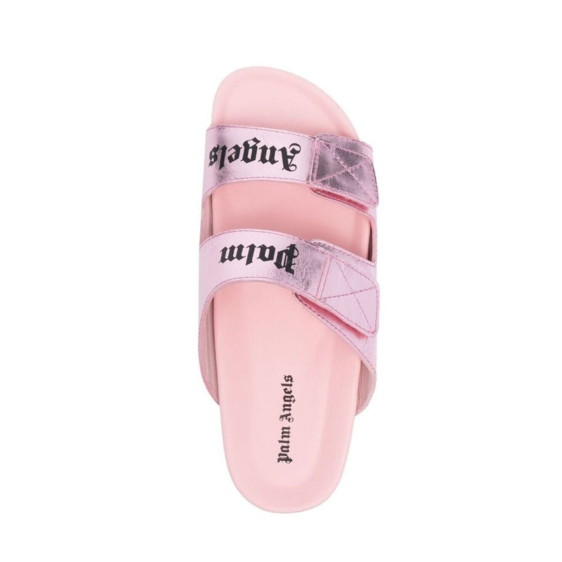 Leather Logo Sandals Palm Angels