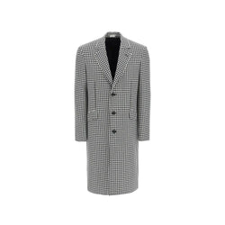 Pied-De-Poule Wool Coat Alexander McQueen