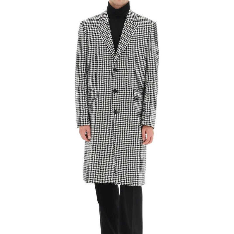 Pied-De-Poule Wool Coat Alexander McQueen
