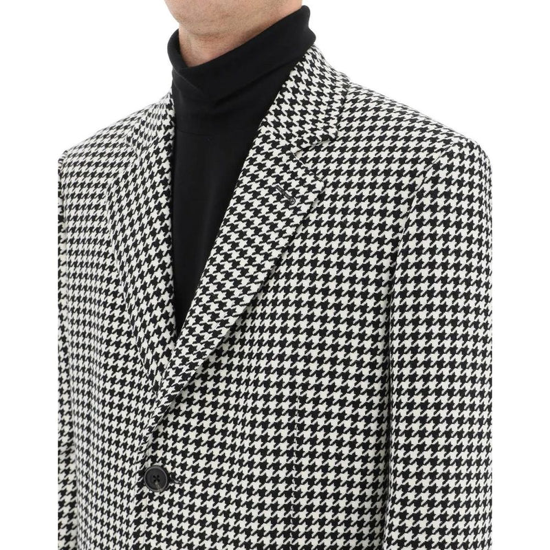 Pied-De-Poule Wool Coat Alexander McQueen