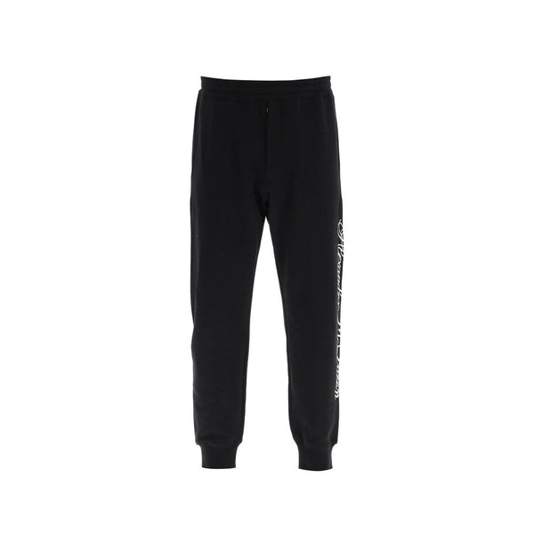 Logo Cotton Pants Alexander McQueen