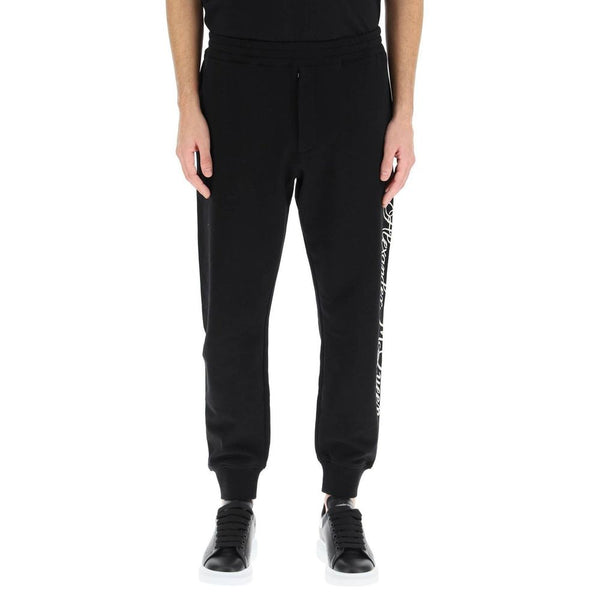 Logo Cotton Pants Alexander McQueen