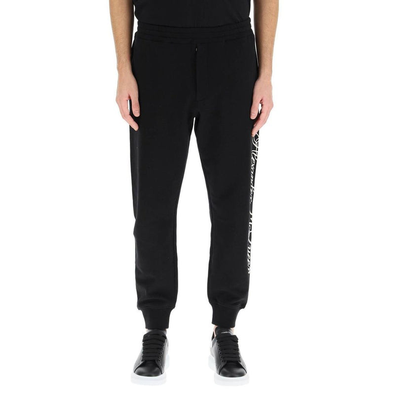 Logo Cotton Pants Alexander McQueen