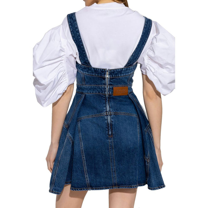 Denim Mini Dress Alexander McQueen