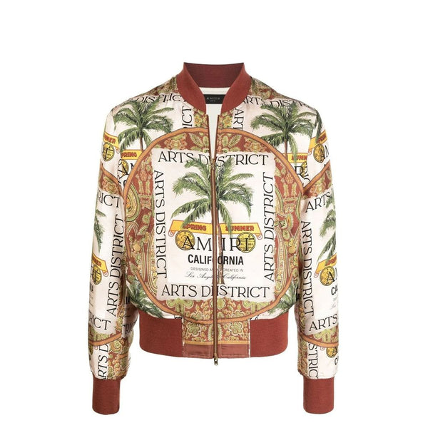 Printed Silk Jacket Amiri