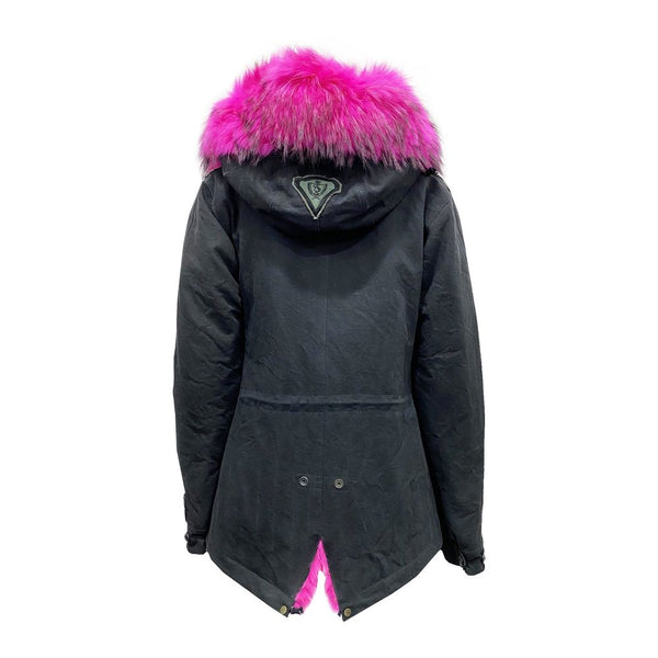 Canvas Embellished Parka Jacket AS65
