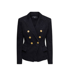 Double-Breasted Denim Blazer Balmain