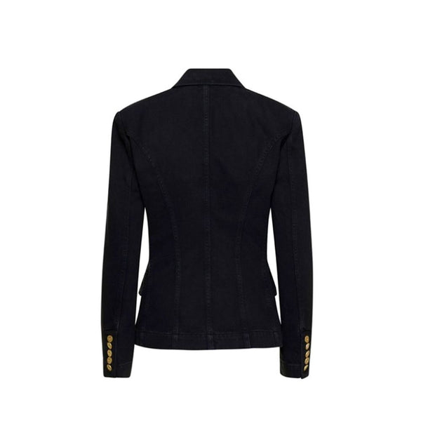 Double-Breasted Denim Blazer Balmain